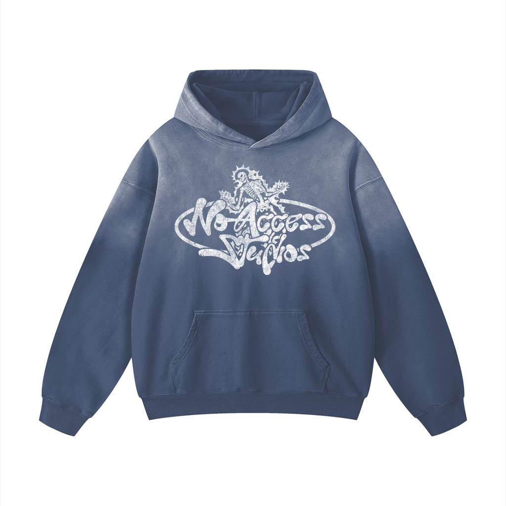 Wavy Navy Blu PE Pullover Hoodie UNI