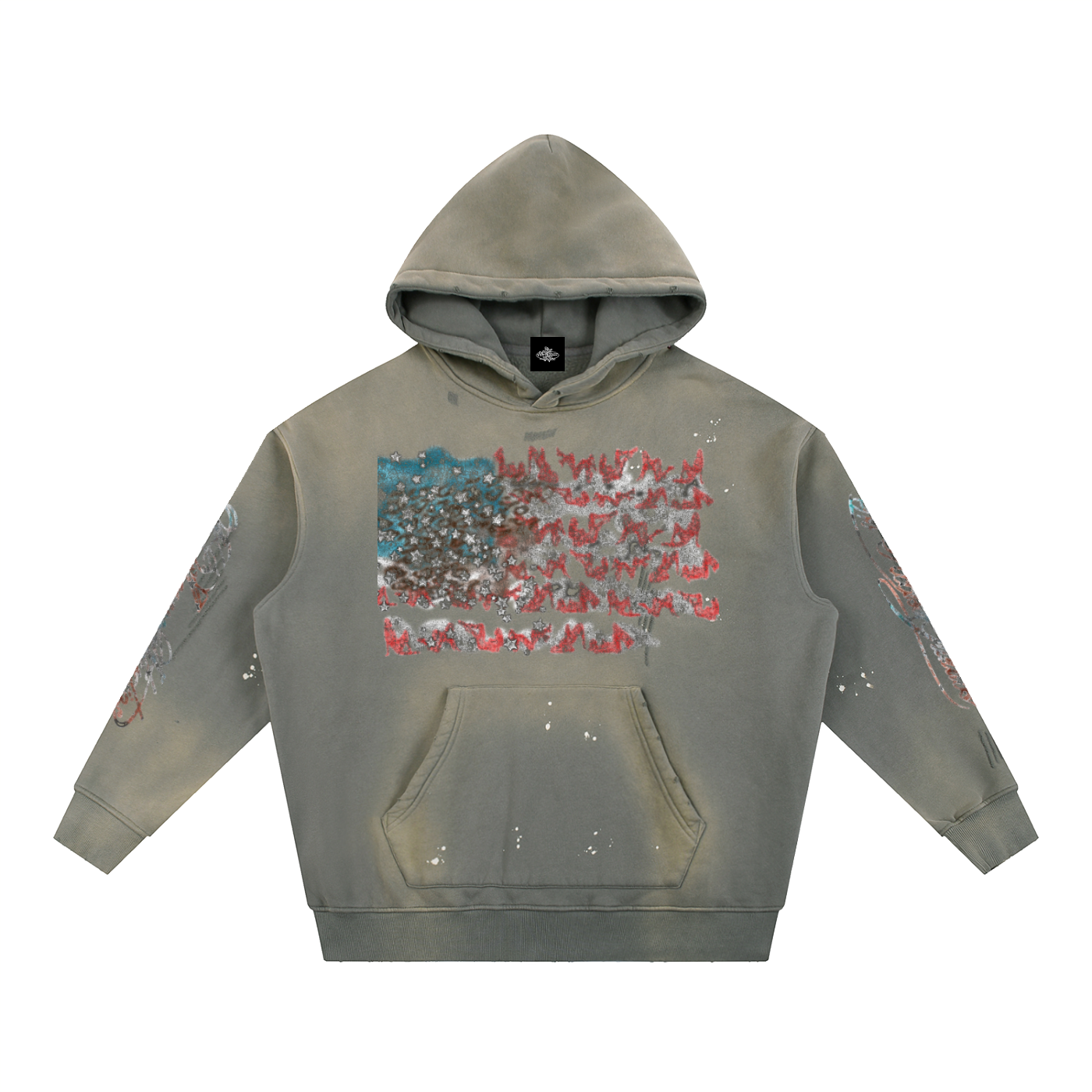 UNITED STATES OF NAS Vintage Washed Hoodie