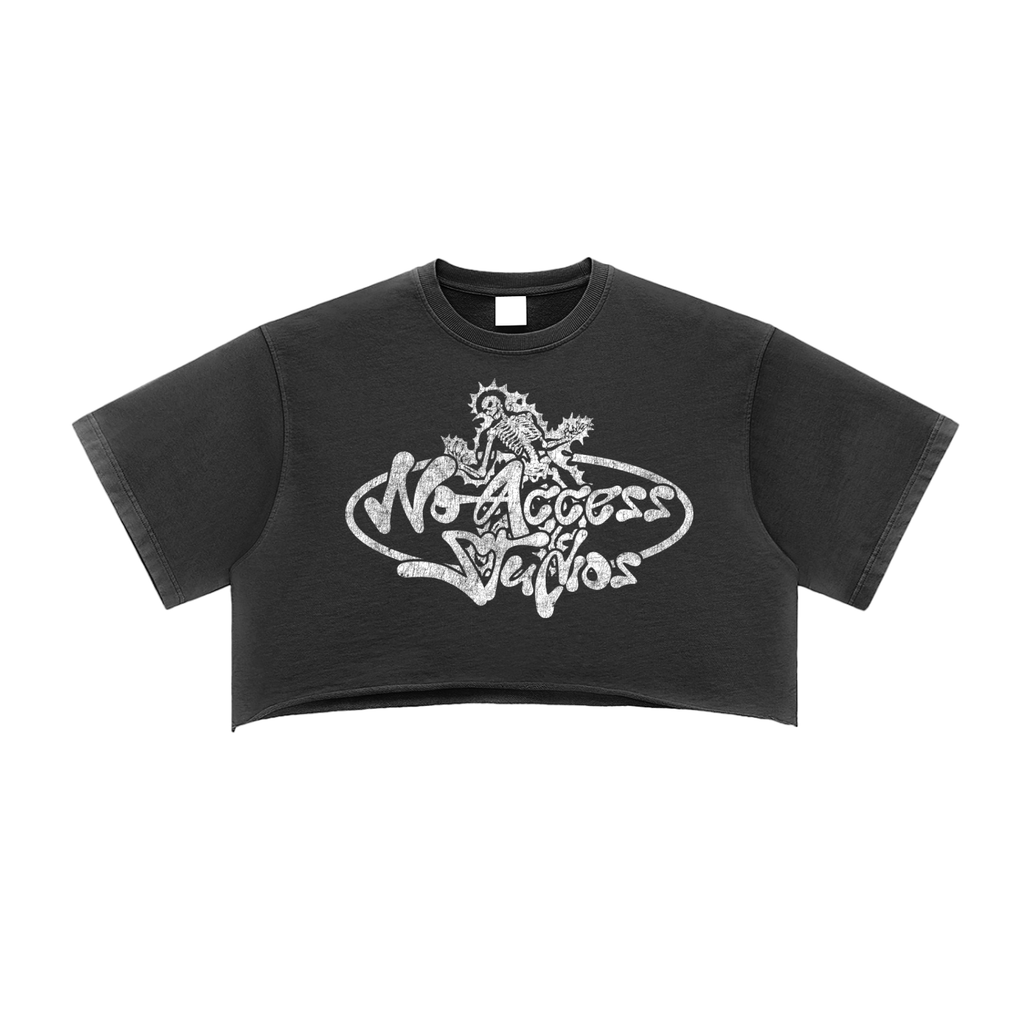 WMNS PE SHORTSLEEVE CROP (BLCK)