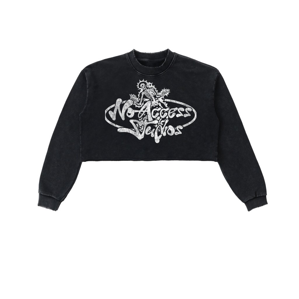 WMNS Longsleeve PE Crop (BLCK)