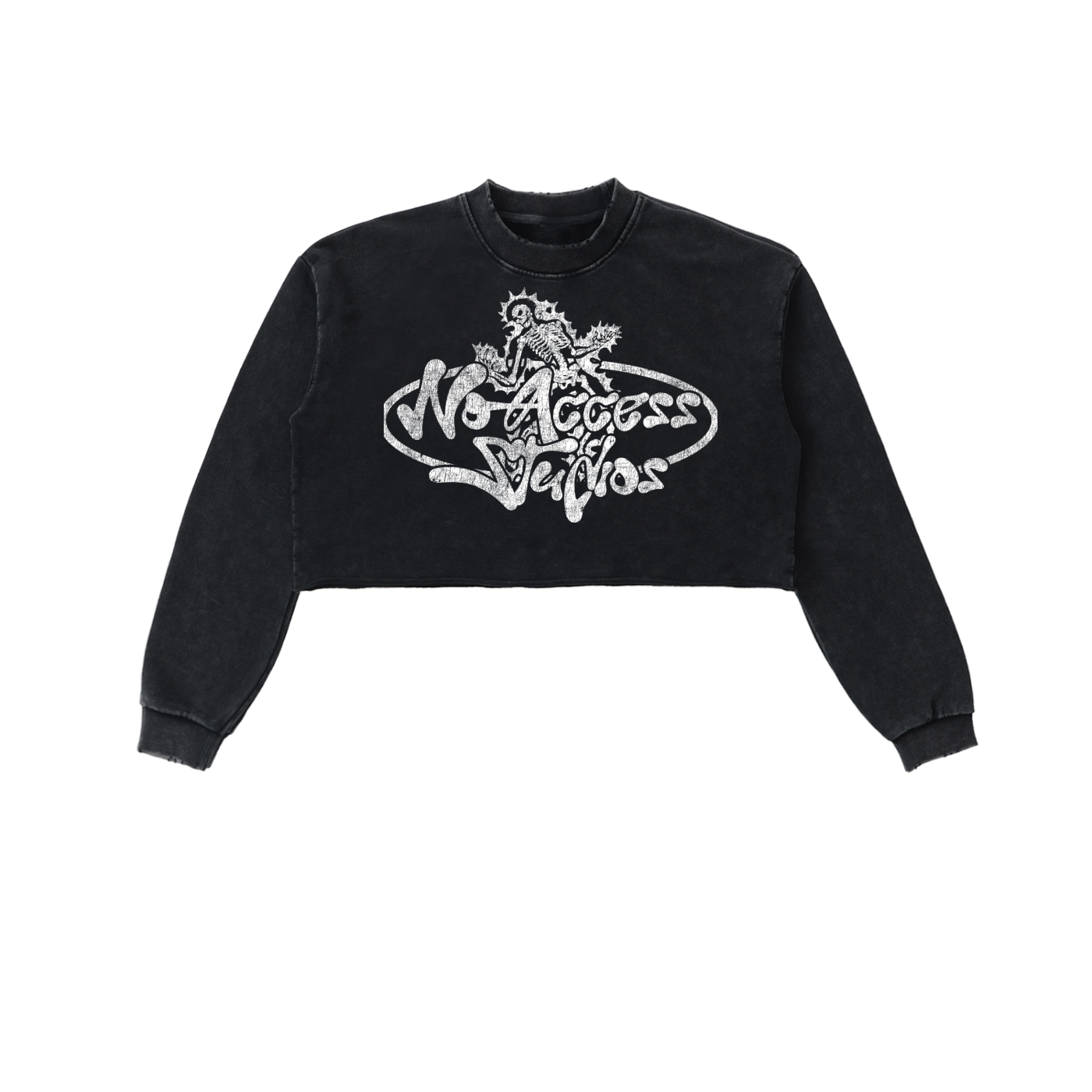 WMNS Longsleeve PE Crop (BLCK)